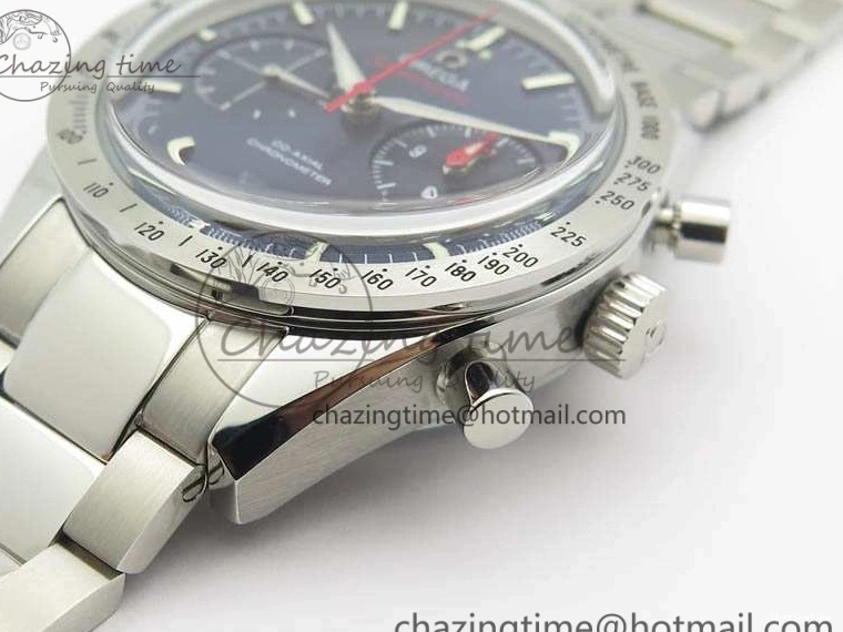 0506 Speedmaster ’57 Co-Axial OMF 1:1 Best Edition Blue Dial White Markers On SS Bracelet A Sustainable 8145